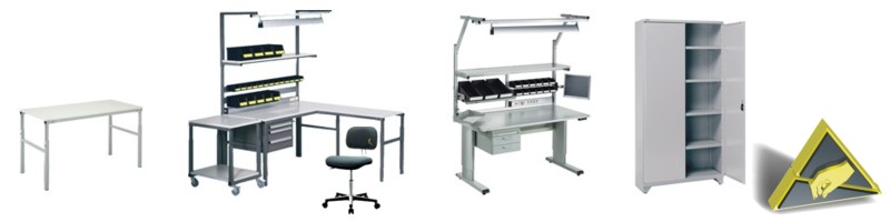 Treston Workbenches, Shelf Cabinets and Chairs
